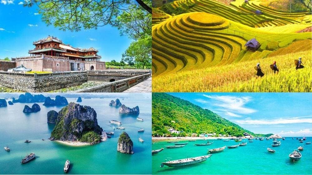 The landscapes in Vietnam are very diverse